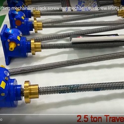 वर्म गियर लिफ्टिंग मैकेनिज्म - JTW-2.5T - जैक स्क्रू नट मैकेनिज्म