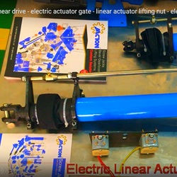 azionamento lineare - cancello con attuatore elettrico - dado di sollevamento attuatore lineare