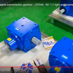 Коробка передач с углом поворота 90 градусов - JTP240 - Конический редуктор с углом наклона 90&deg; 1:1