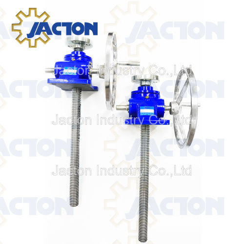 Martinetto a vite con ingranaggio a vite senza fine e volantino da 10 tonnellate